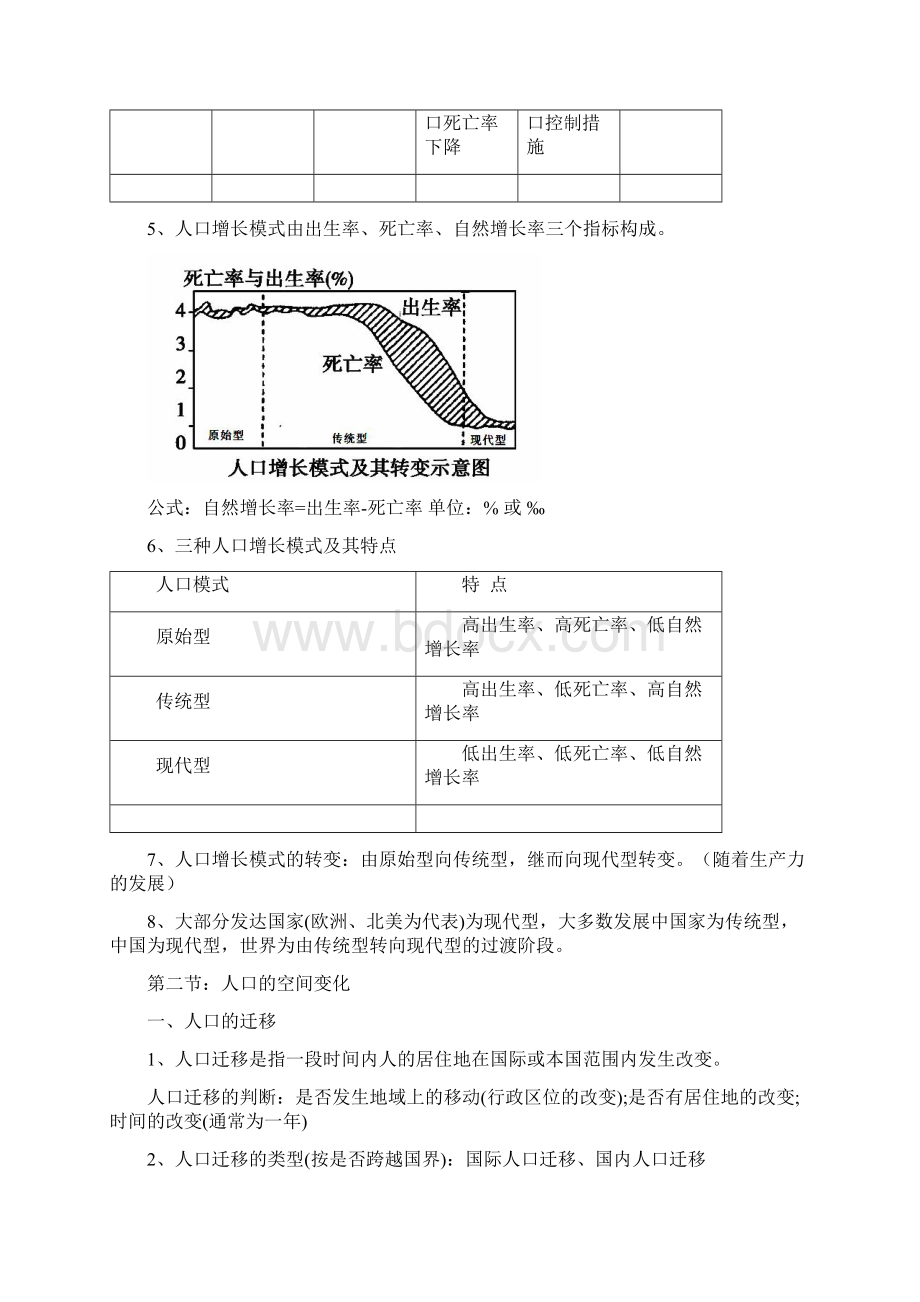 关于人口的变化规范标准答案Word文档下载推荐.docx_第2页