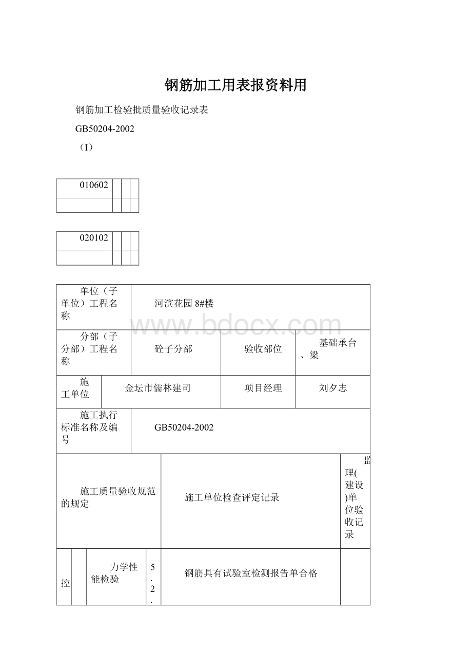 钢筋加工用表报资料用.docx_第1页