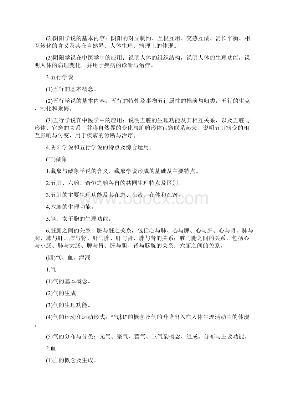 中医综合考研大纲Word格式.docx_第3页