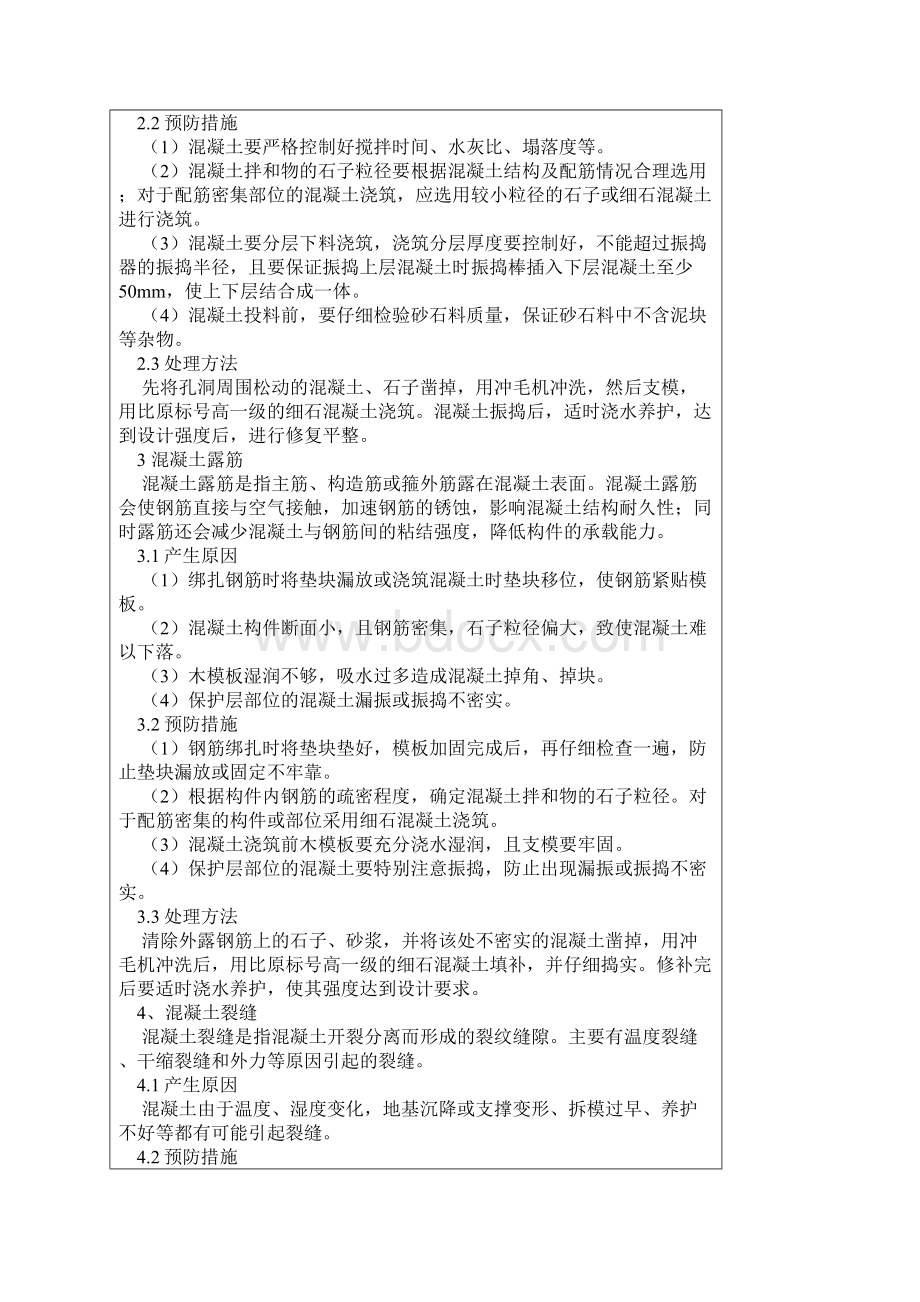 砼浇筑出现蜂窝麻面原因Word文件下载.docx_第2页