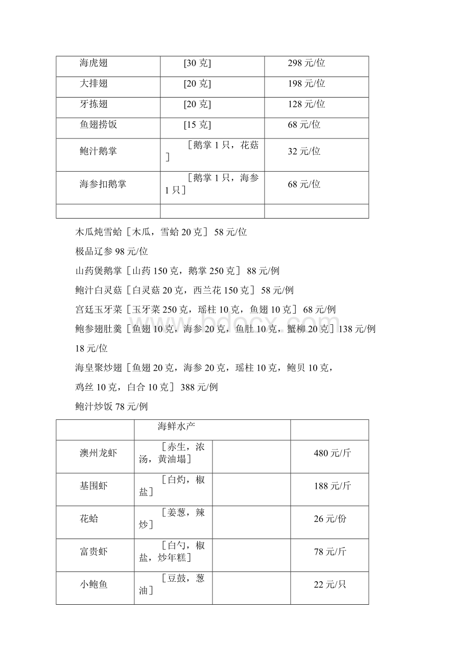 五星级酒店菜谱.docx_第2页