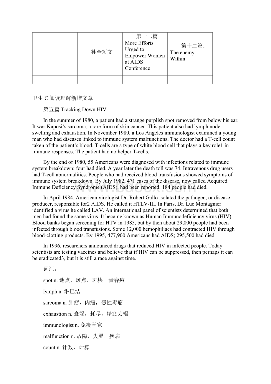 职称英语卫生类含ABC类新增文章.docx_第2页