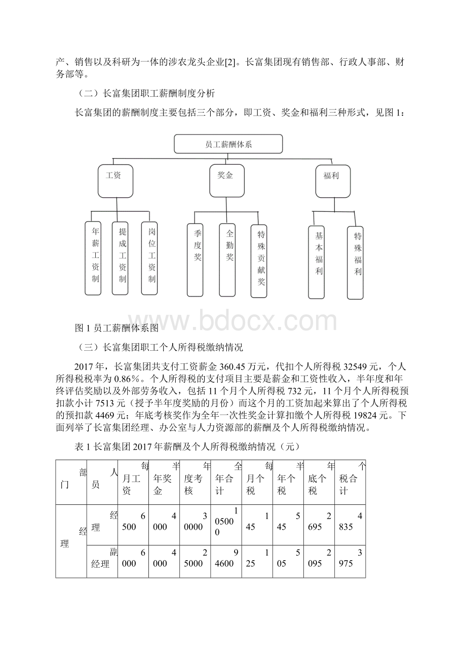 企业职工薪酬个人所得税税务筹划研究以长富集团为例Word格式.docx_第3页