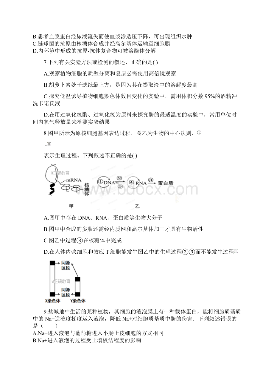 辽宁省凌源二中学年高二生物下学期期中试题含答案 师生通用Word格式.docx_第2页