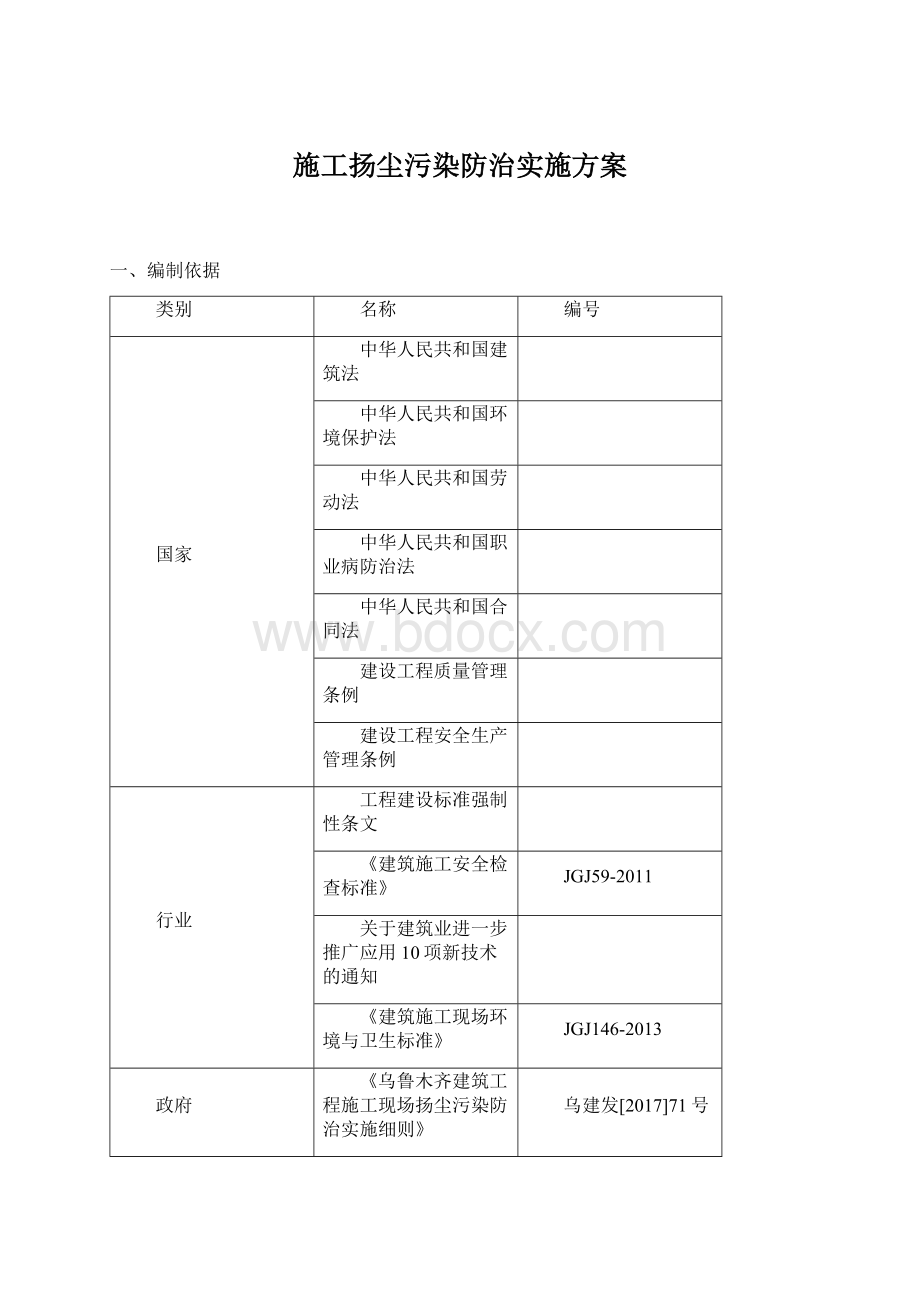 施工扬尘污染防治实施方案.docx