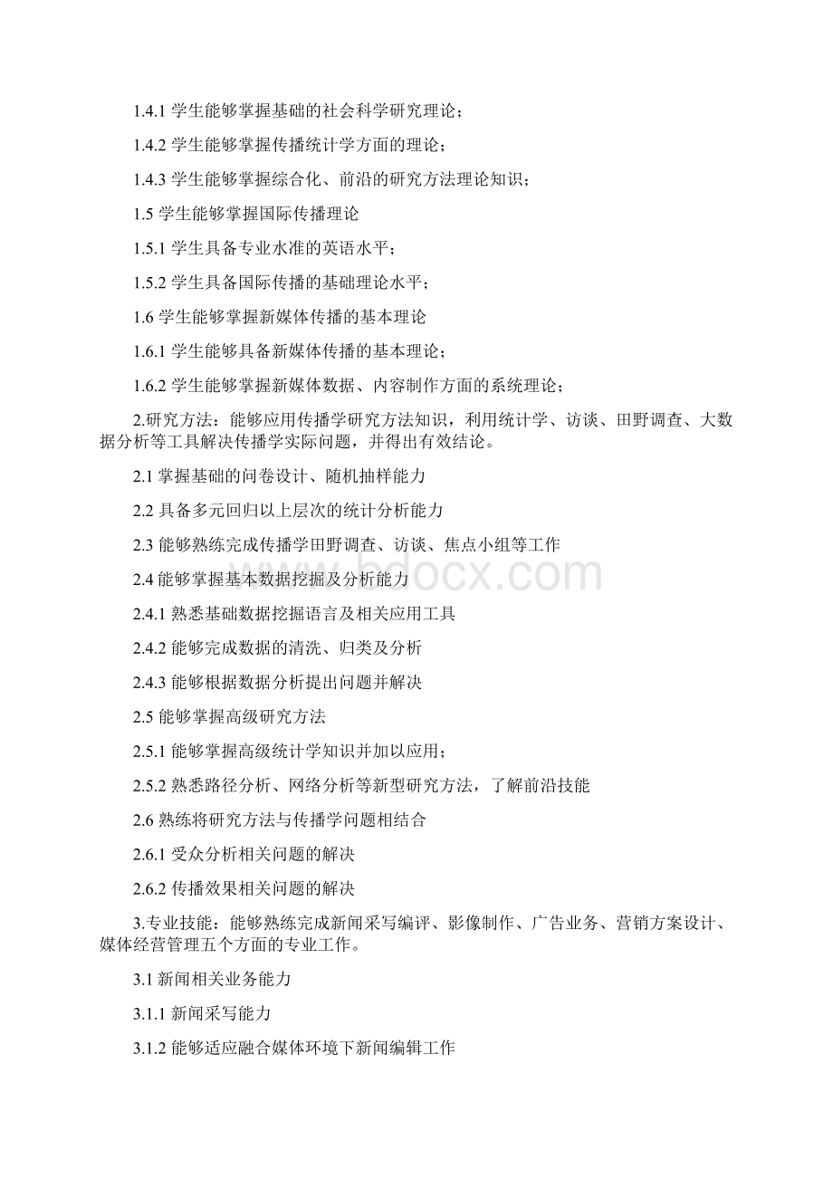 传播学专业培养方案Word文档下载推荐.docx_第2页