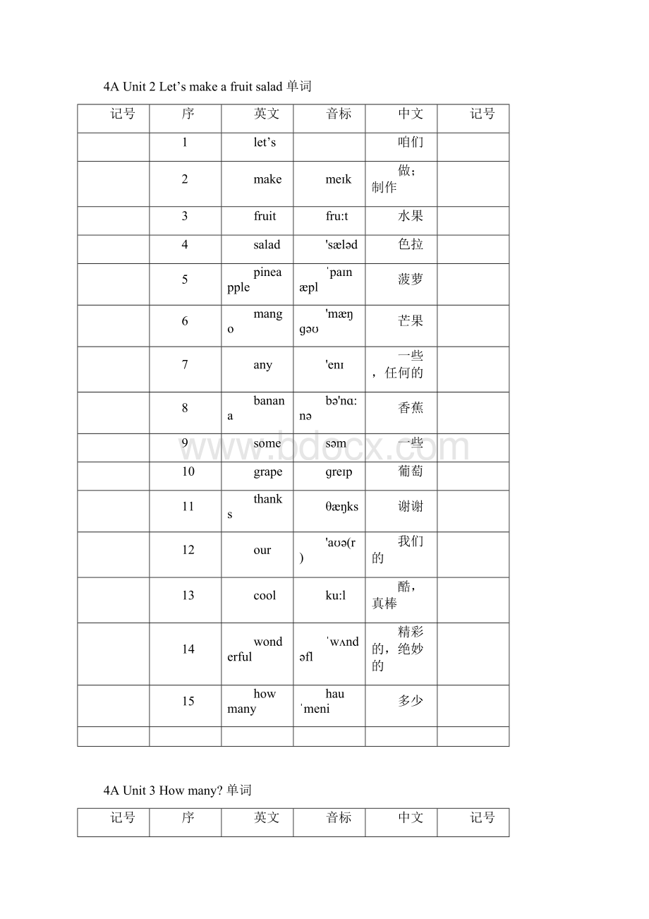 苏教版四年级上册英语单词全 直接打印.docx_第2页