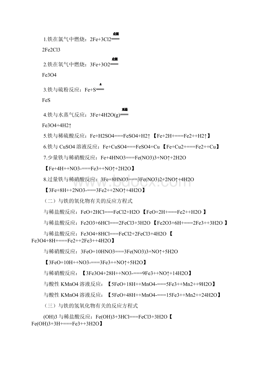 高中化学方程式汇总.docx_第2页