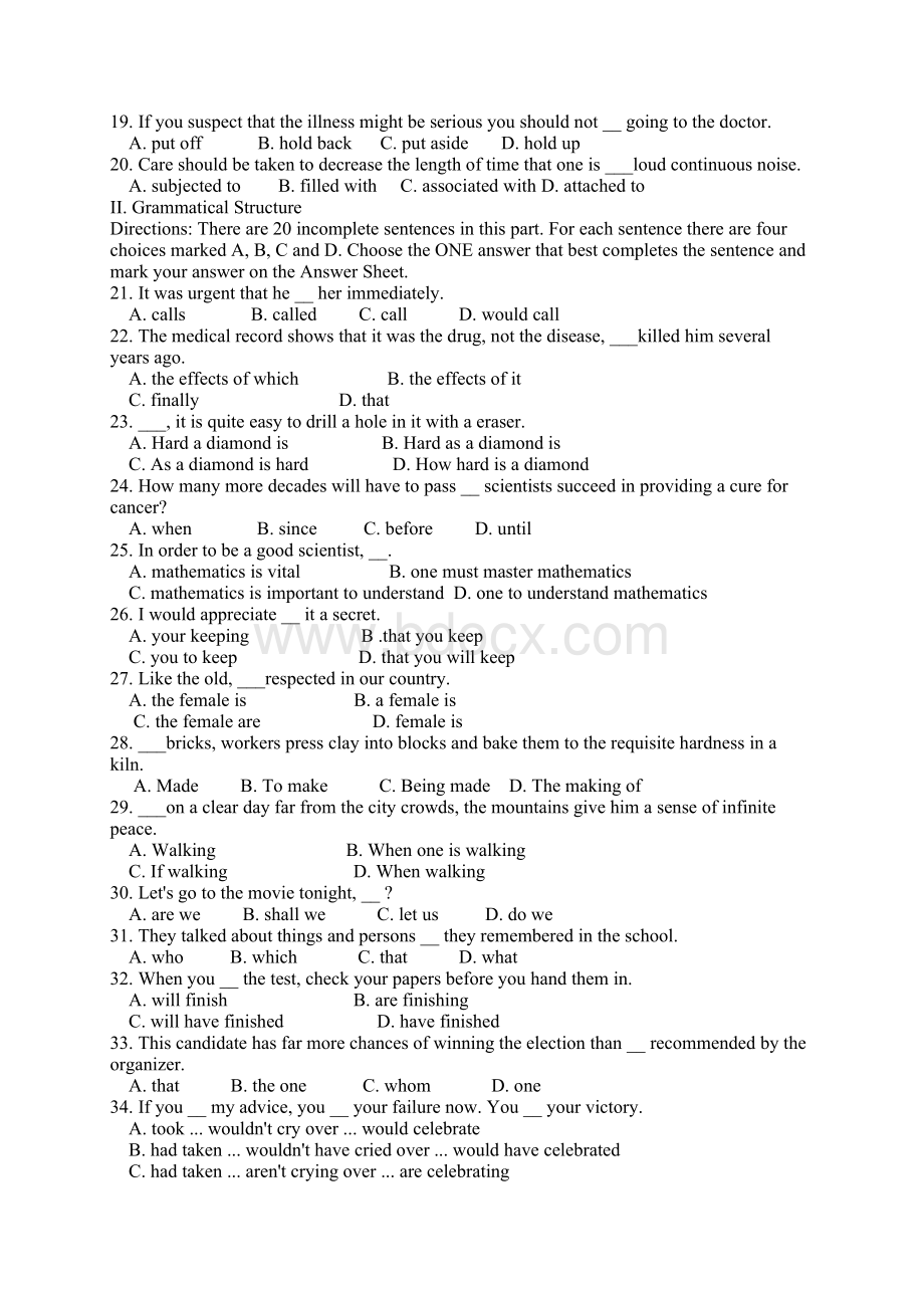 中石油职称英语大纲模拟题4.docx_第2页