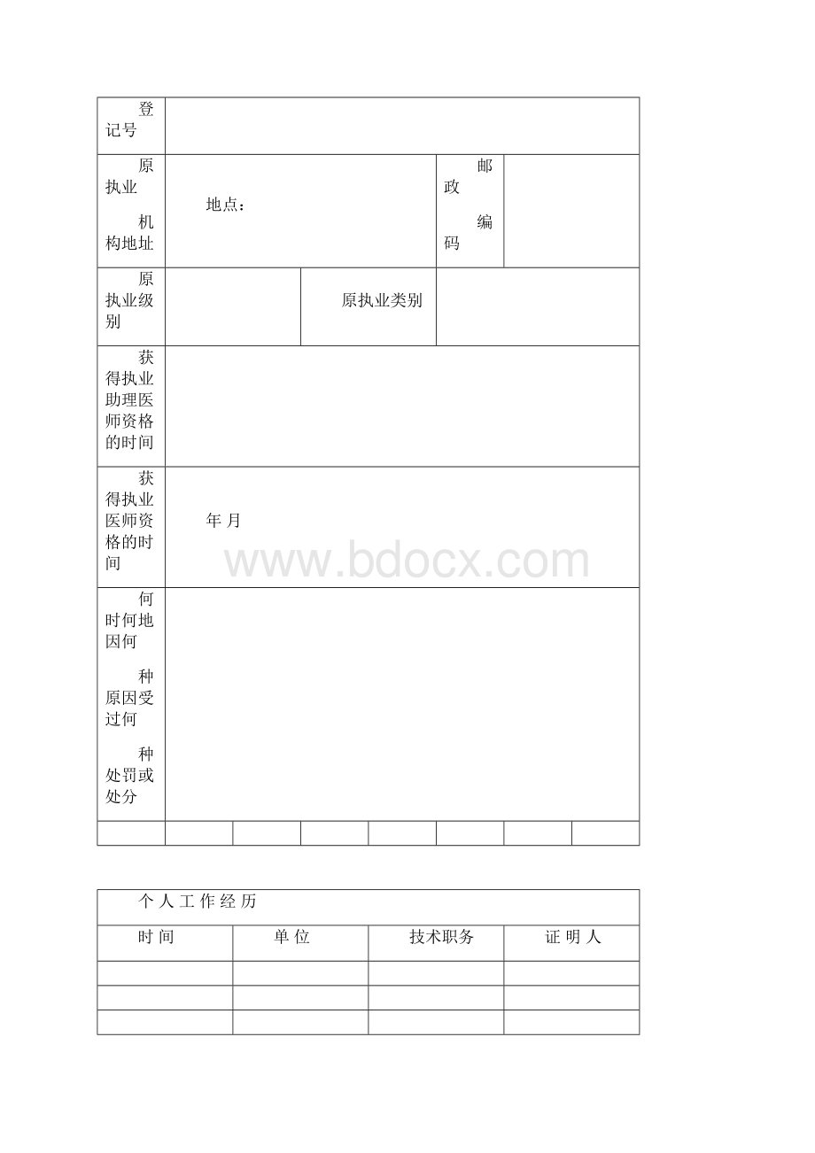 中华人民共和国执业医师变更注册审核表.docx_第3页