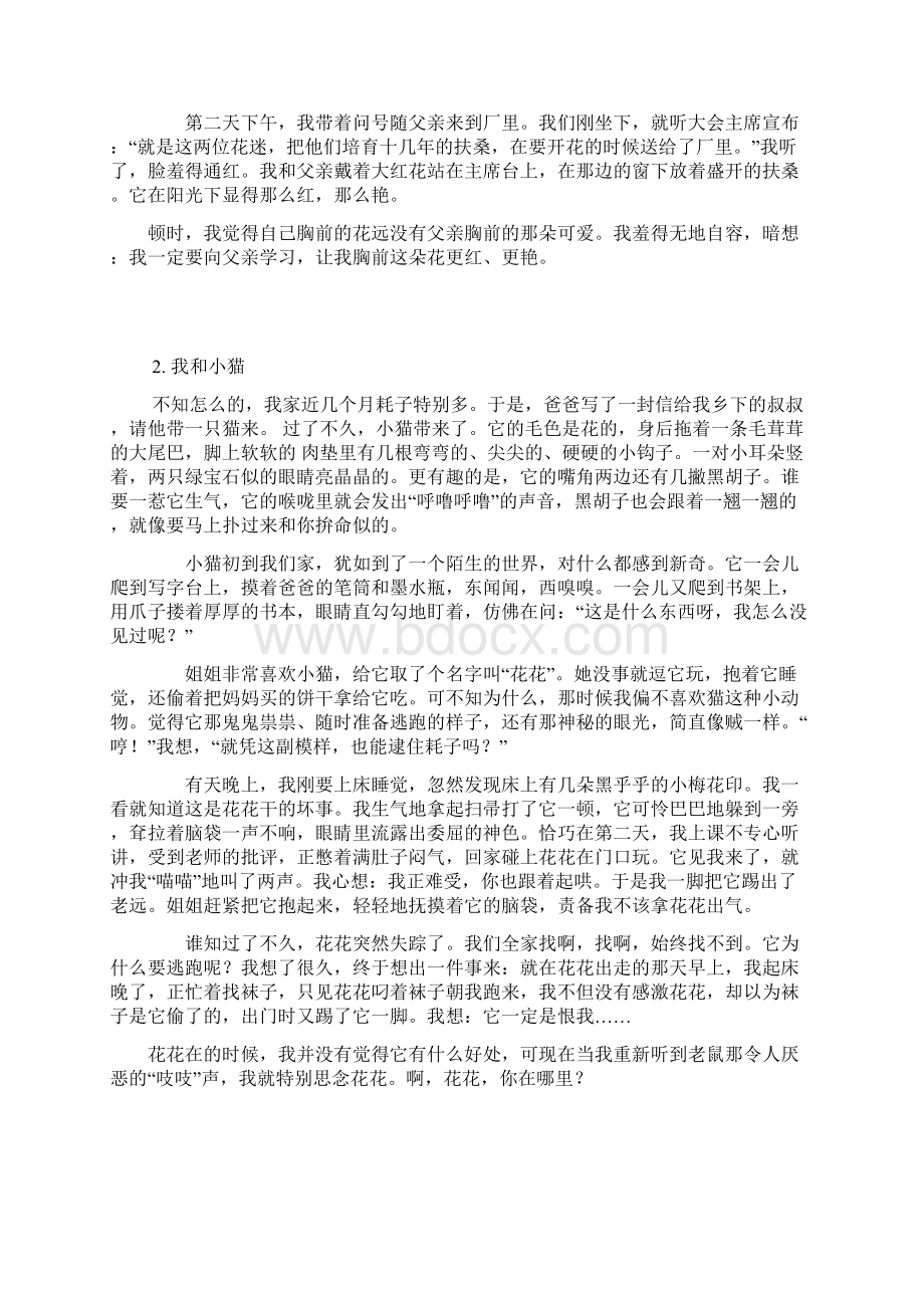 最新小升初满分作文汇总2Word格式文档下载.docx_第2页