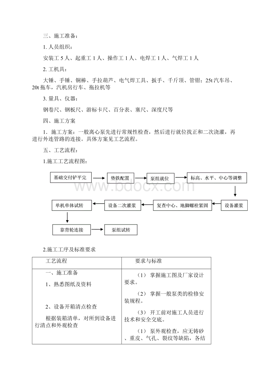 大唐滨州#1机组一般离心泵安装措施Word下载.docx_第3页