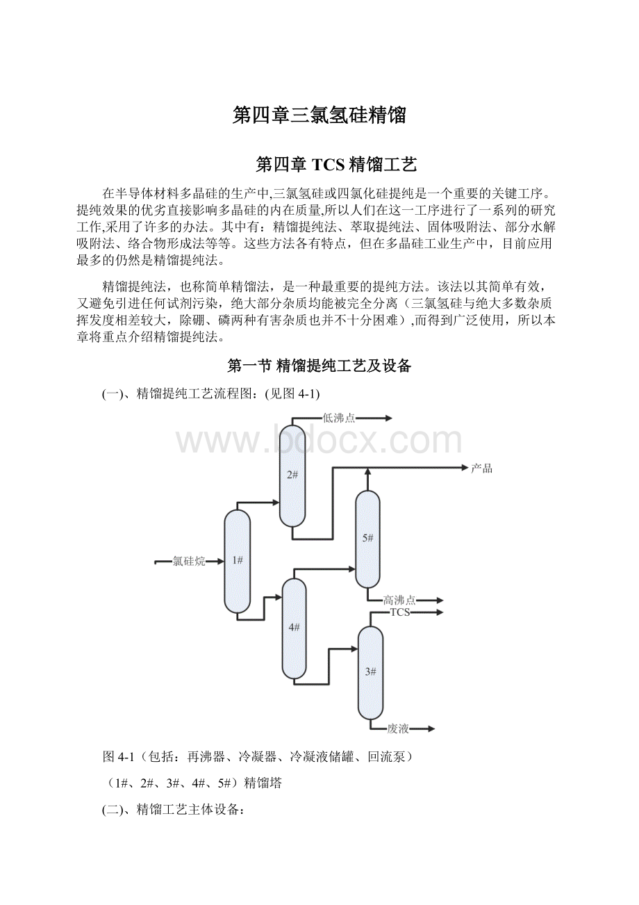 第四章三氯氢硅精馏文档格式.docx_第1页