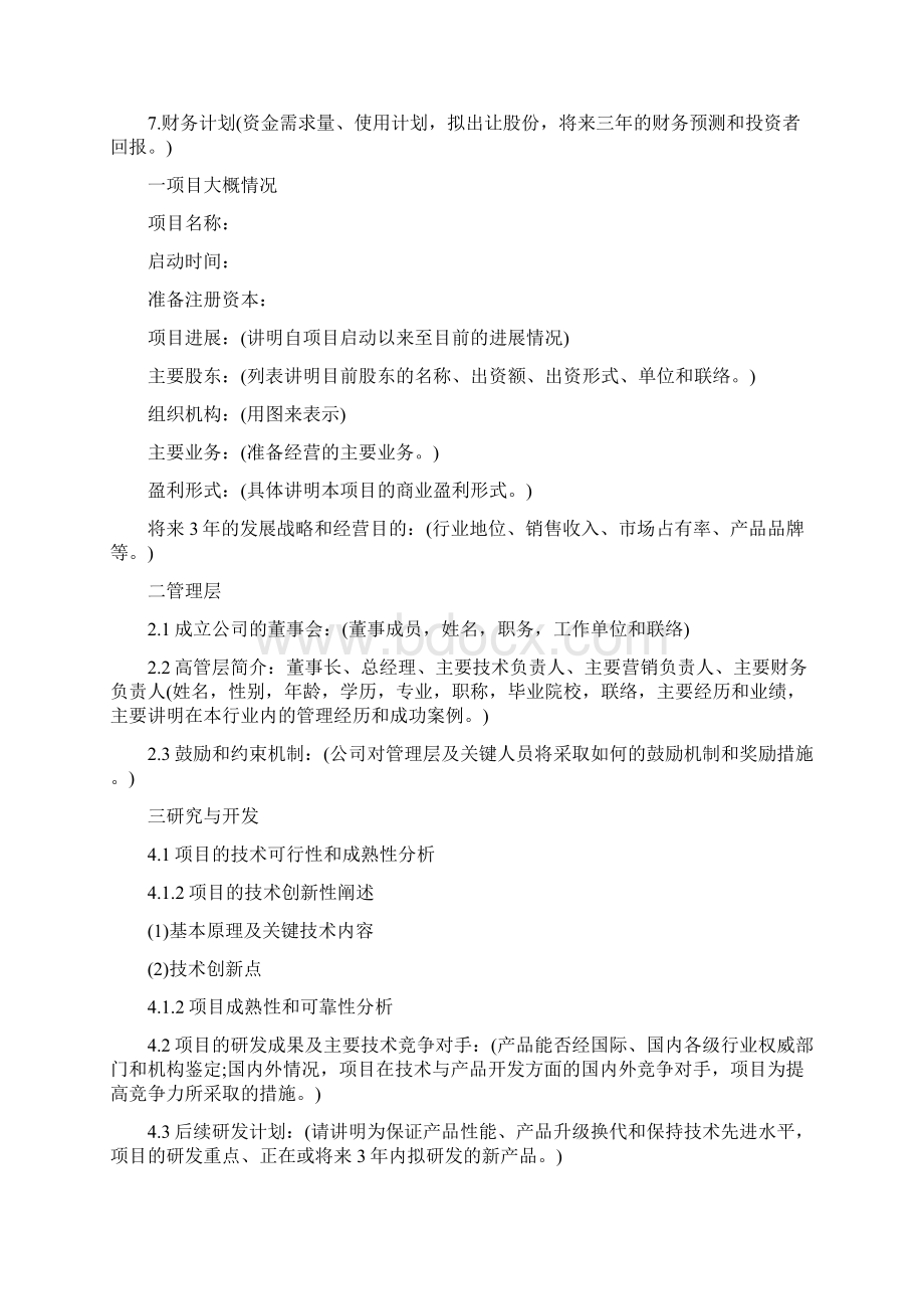 创业项目计划的要素.docx_第3页