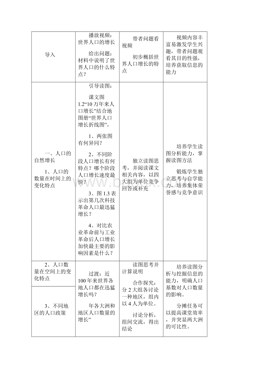 高中地理第一章第一节《人口的数量变化》教案新人教版必修2.docx_第3页