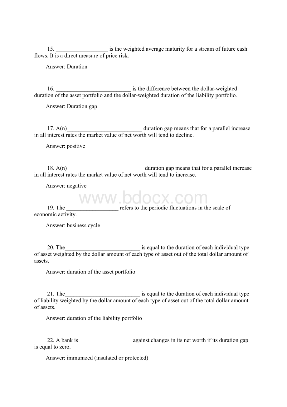 商业银行管理彼得S罗斯英文原书第8版 英语试题库Chap007.docx_第3页