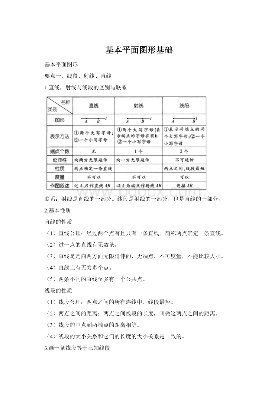 基本平面图形基础.docx