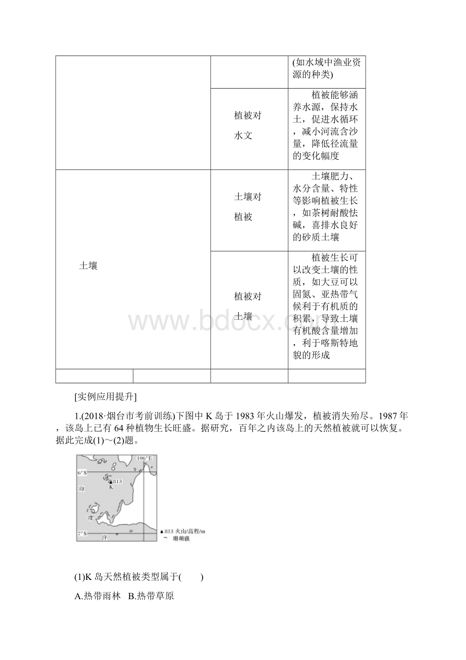 届二轮 复习 第二部分微专题三植被类型及分布作业 Word版含答案.docx_第3页