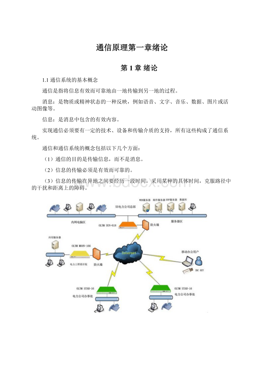 通信原理第一章绪论Word格式文档下载.docx_第1页