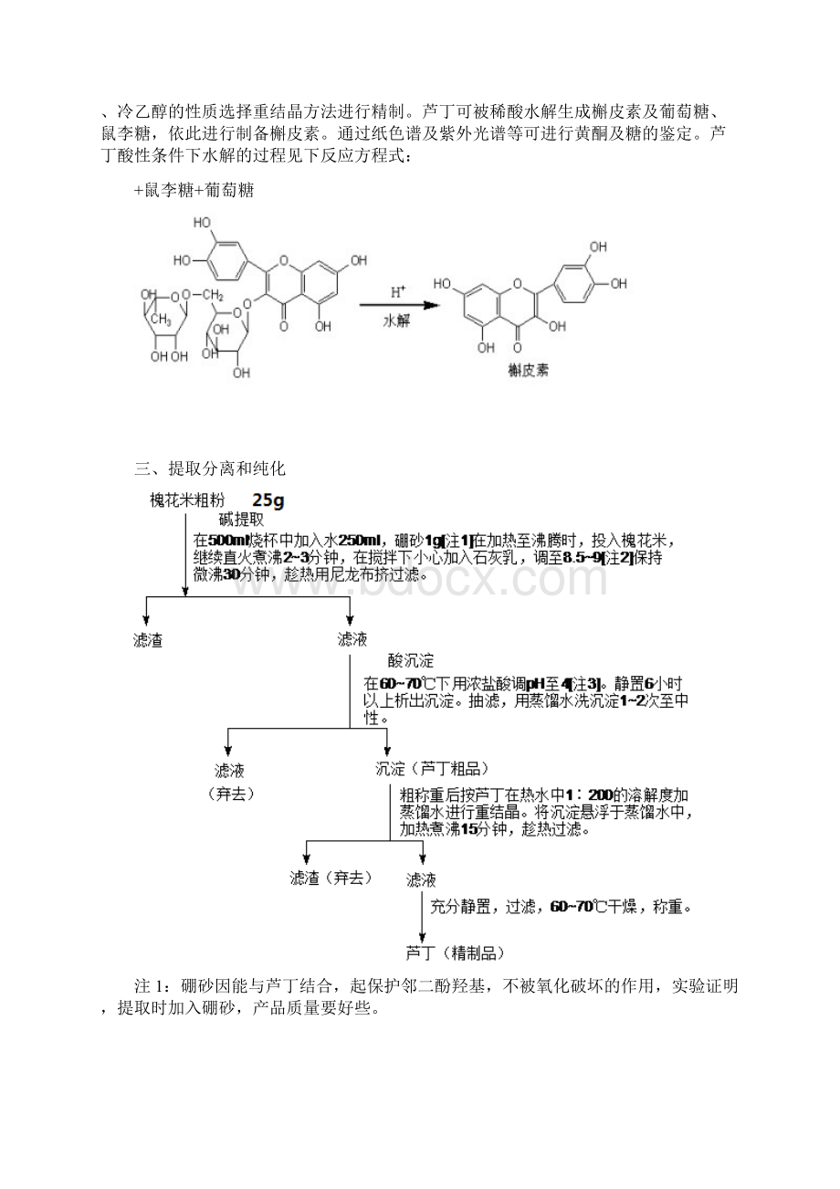 芦丁的提取分离和鉴定.docx_第3页