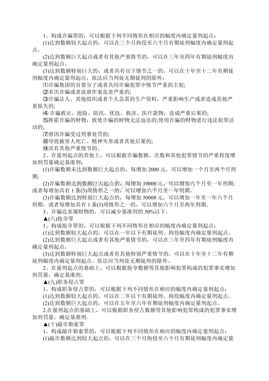 中国法院最新量刑标准是什么Word文件下载.docx_第3页