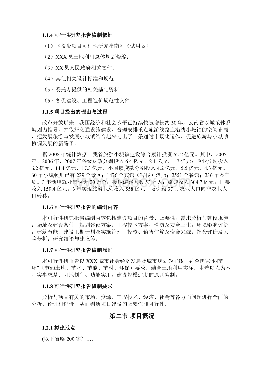 xxxxx商业街项目可研报告.docx_第2页