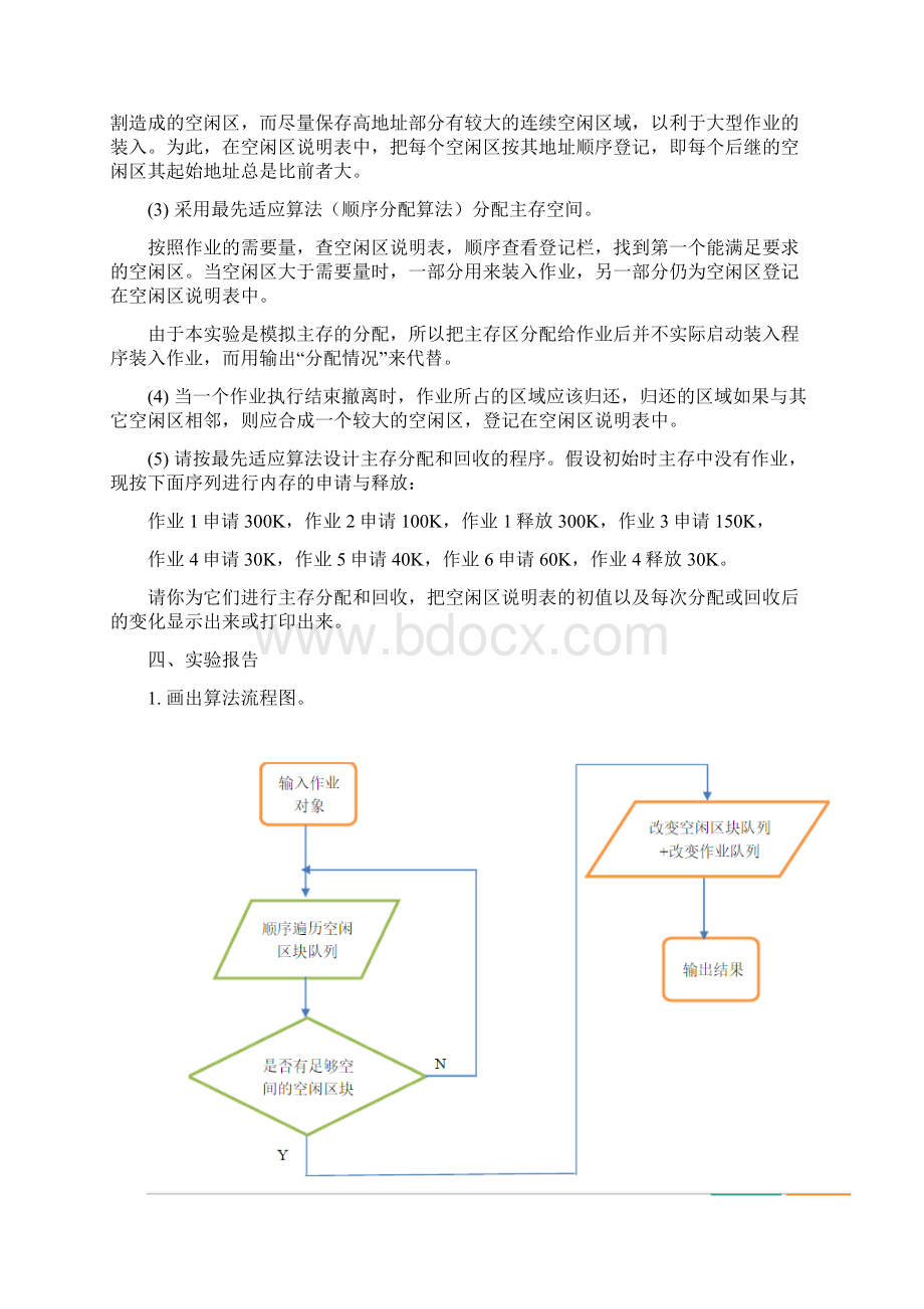 操作系统实验动态分区分配算法.docx_第3页