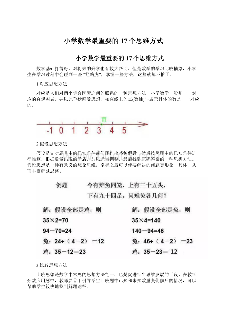 小学数学最重要的17个思维方式.docx_第1页