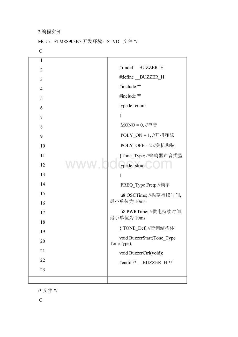 蜂鸣器和弦音发声控制Word下载.docx_第2页