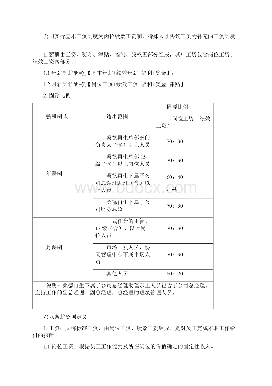 薪酬管理制度修订Word格式文档下载.docx_第2页