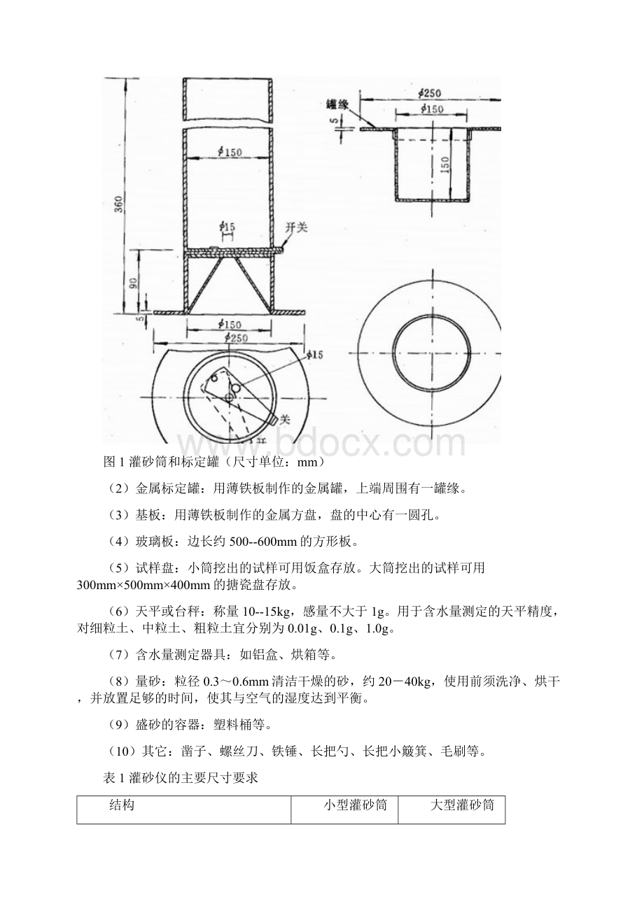 灌砂法测定压实度实验规程.docx_第2页