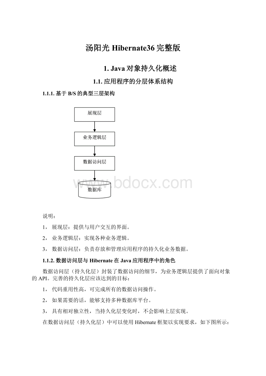 汤阳光Hibernate36完整版Word格式.docx