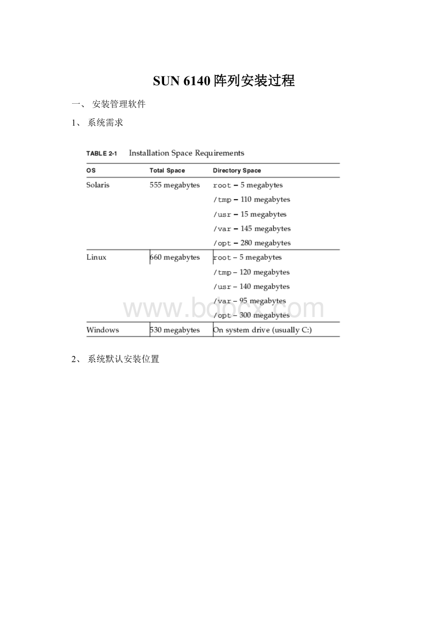 SUN 6140阵列安装过程Word文档下载推荐.docx_第1页