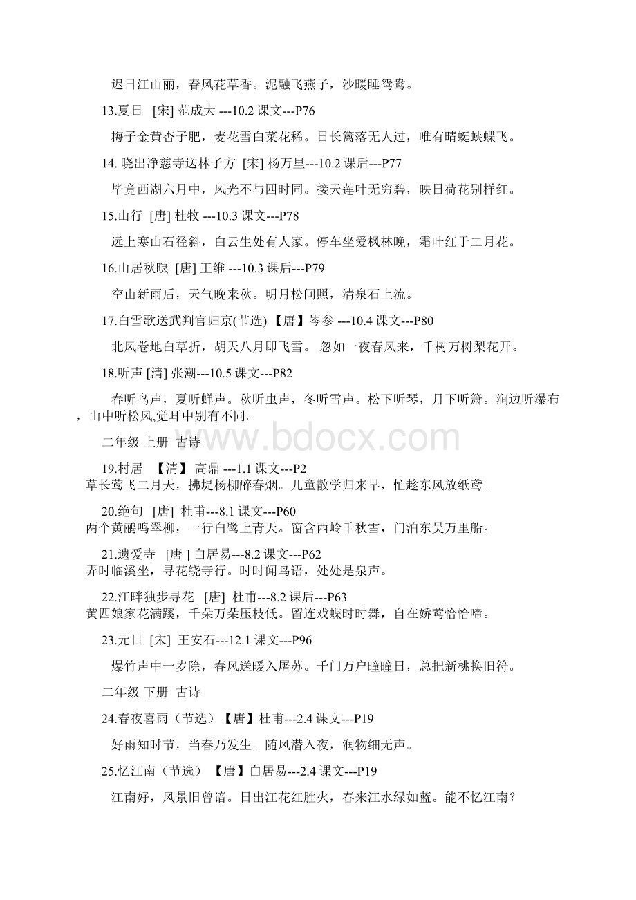 长春版小学语文一至六年级全部古诗词汇总.docx_第2页