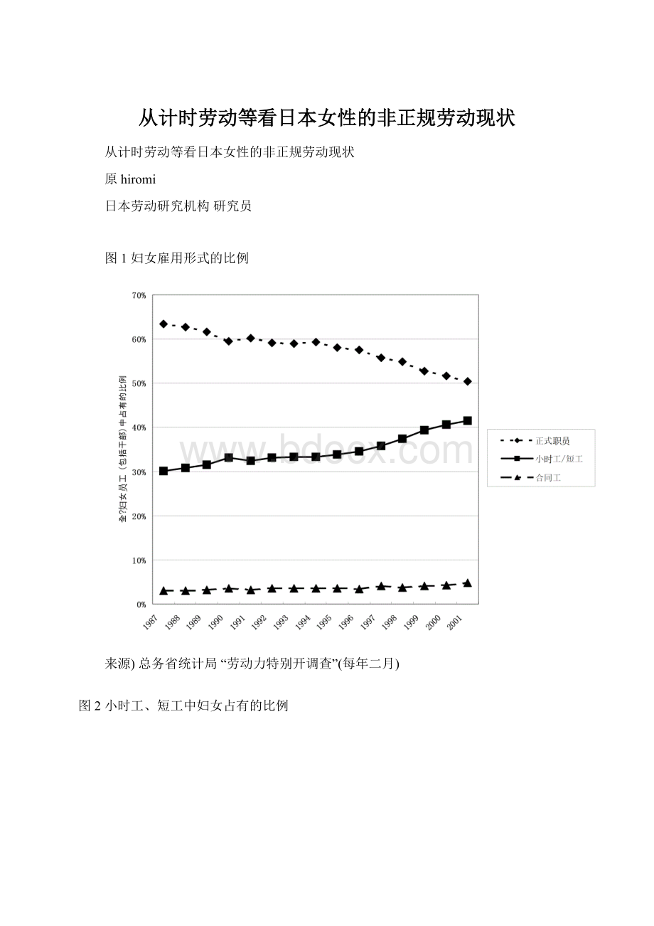 从计时劳动等看日本女性的非正规劳动现状.docx