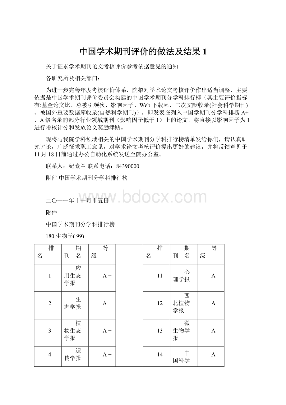 中国学术期刊评价的做法及结果1.docx_第1页