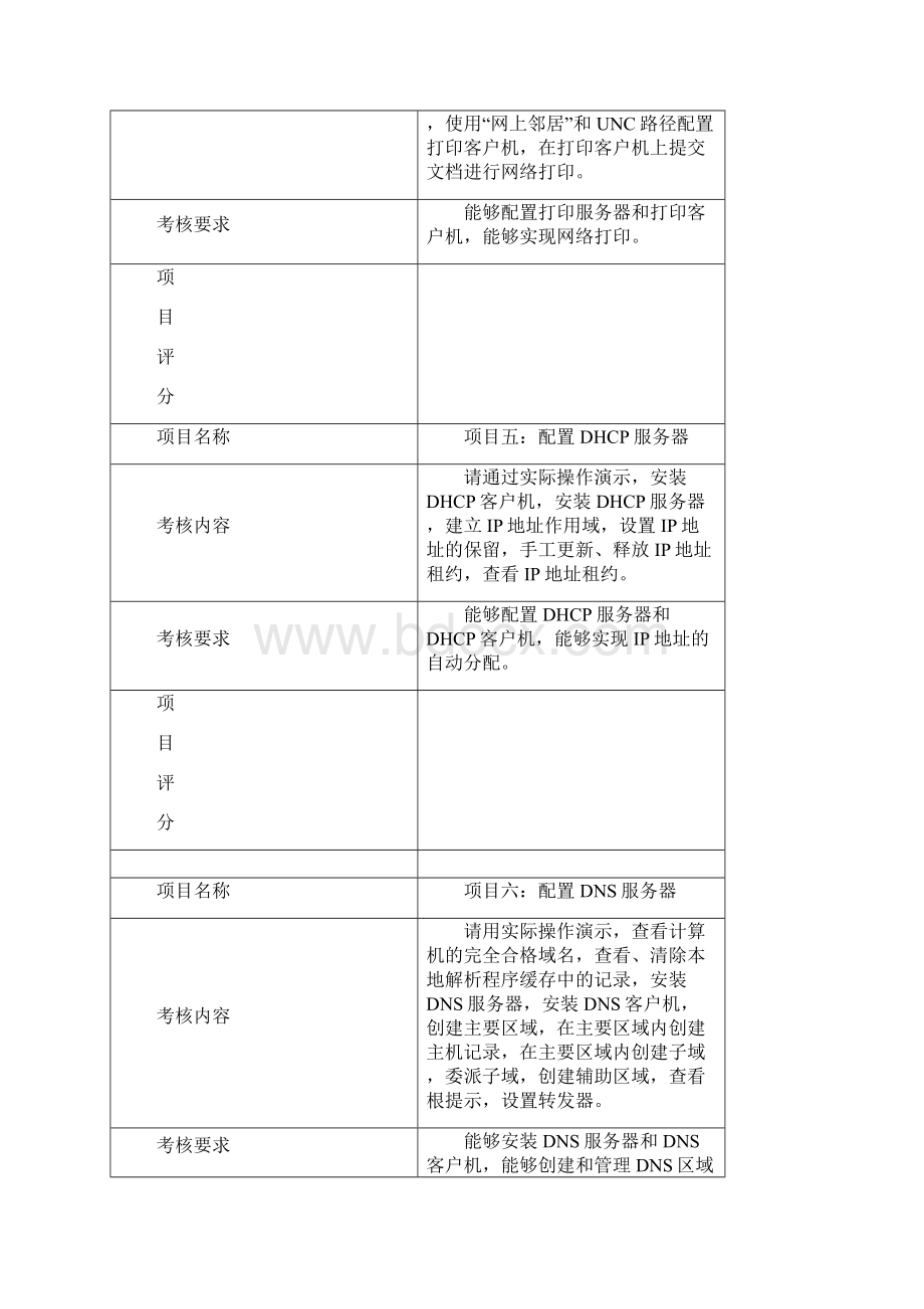 Windows网络操作系统管理课程实训项目报告册Word文档下载推荐.docx_第3页