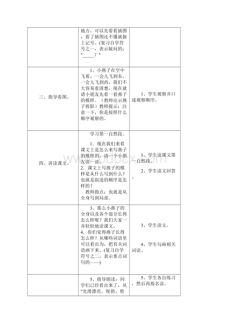 人教版三年级语文下册1 燕子1Word格式.docx_第3页