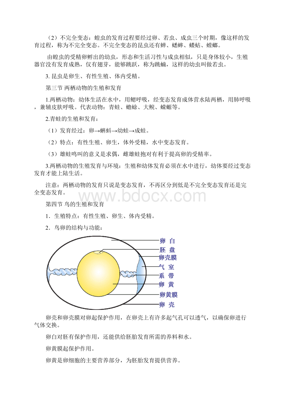 最新人教版八年级生物下册知识点归纳汇总.docx_第2页