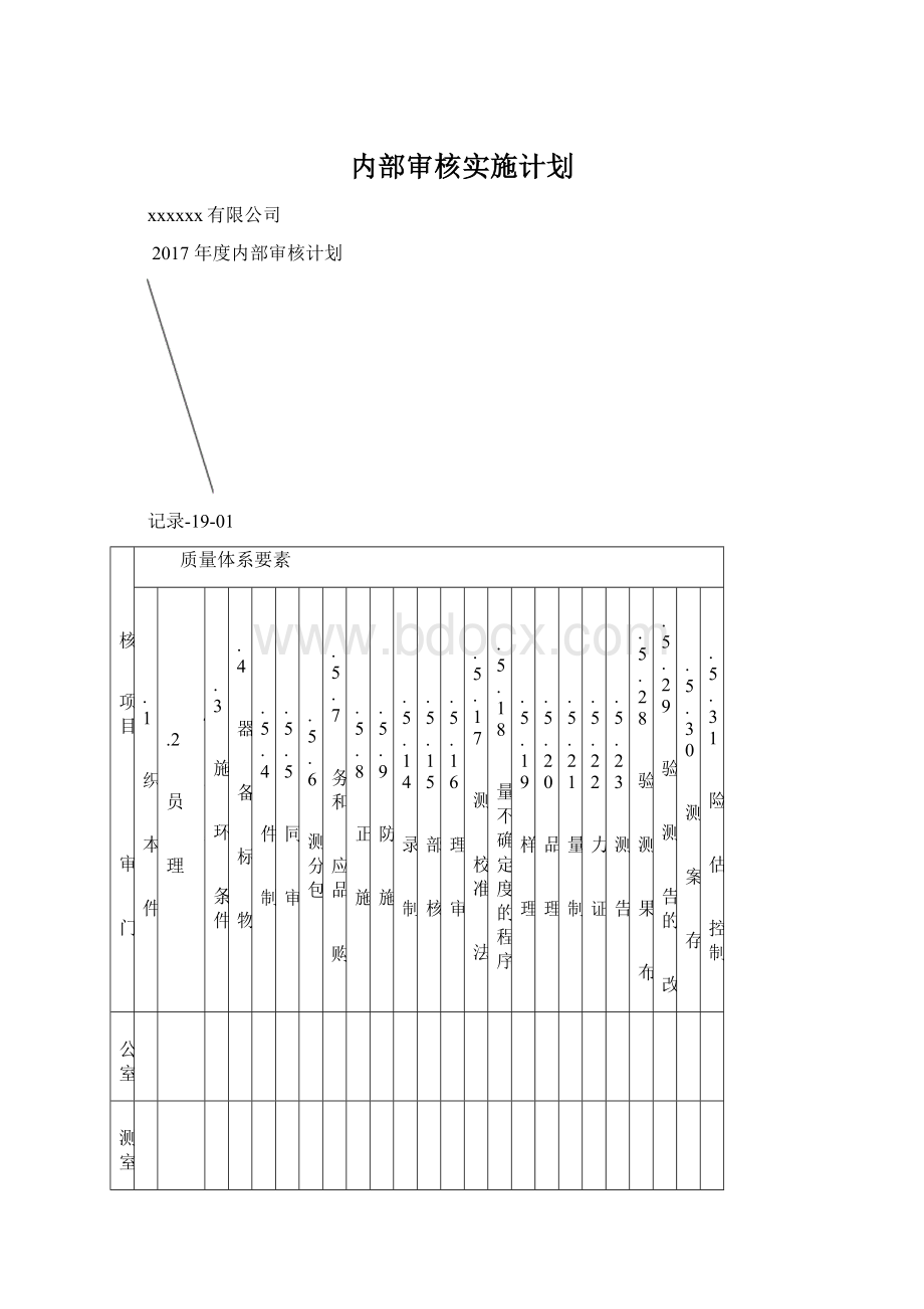 内部审核实施计划.docx_第1页