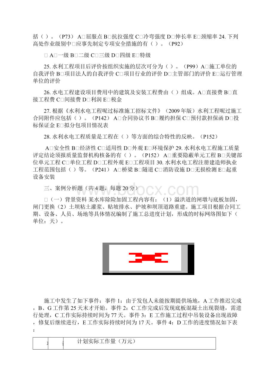 二级建造师水利水电实务真题及答案Word文档下载推荐.docx_第2页