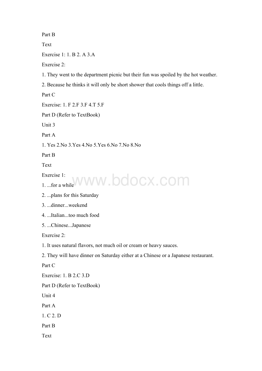 全新版大学英语听说教程第二册答案Word文档格式.docx_第2页