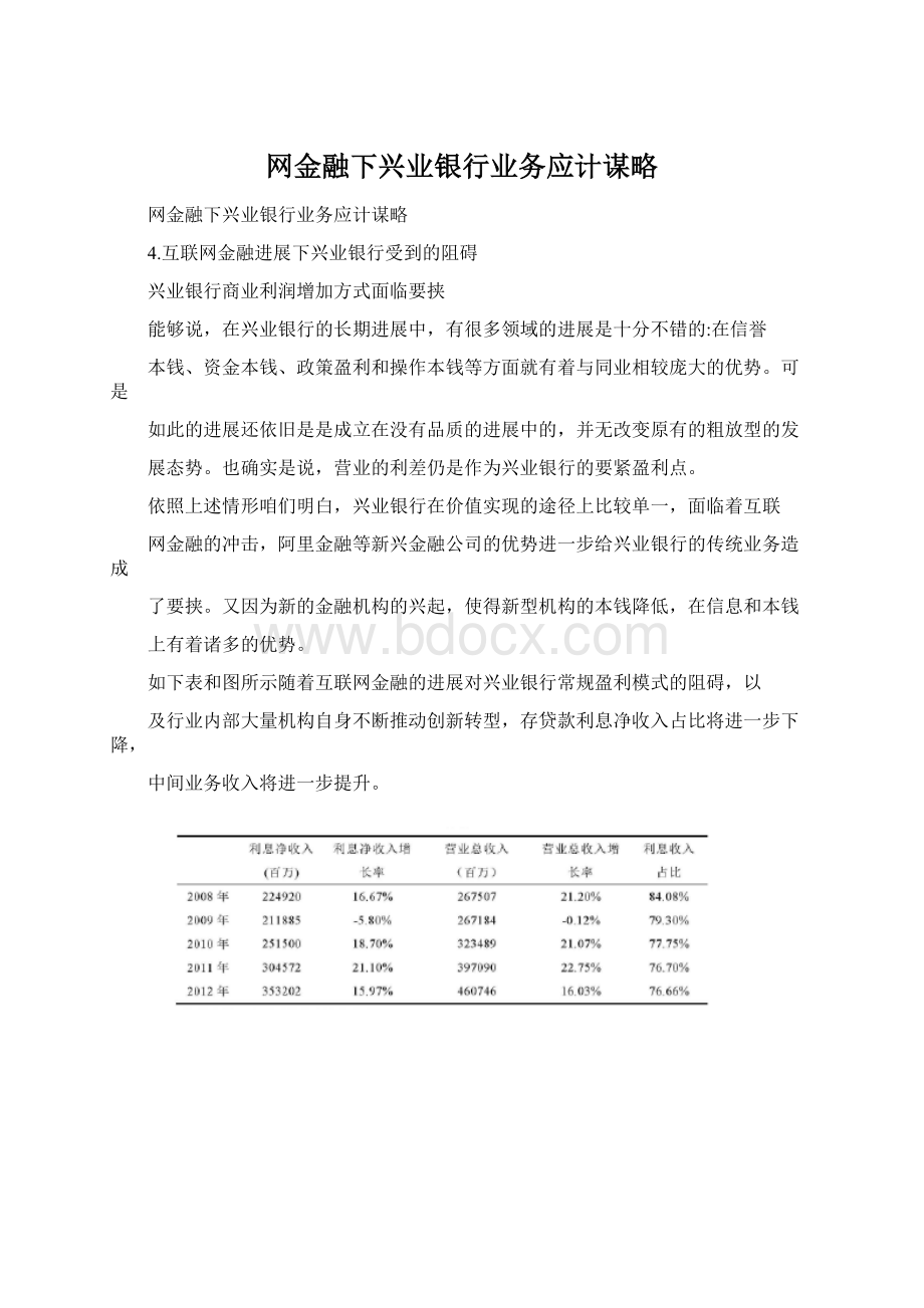 网金融下兴业银行业务应计谋略.docx_第1页