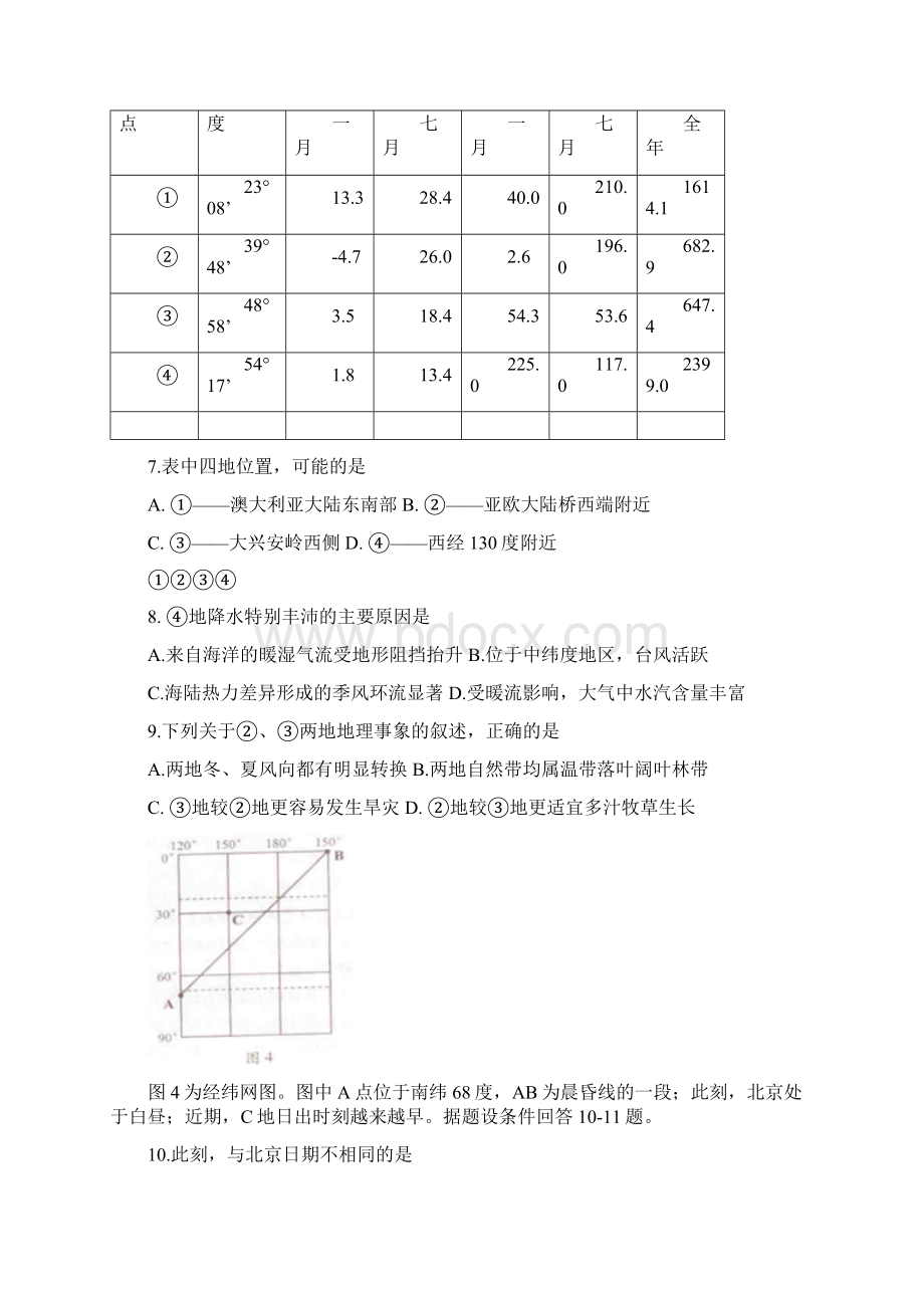 全国高考文综试题四川文档格式.docx_第3页