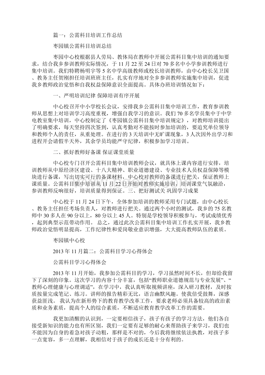 公需科目培训工作总结Word文件下载.docx_第2页