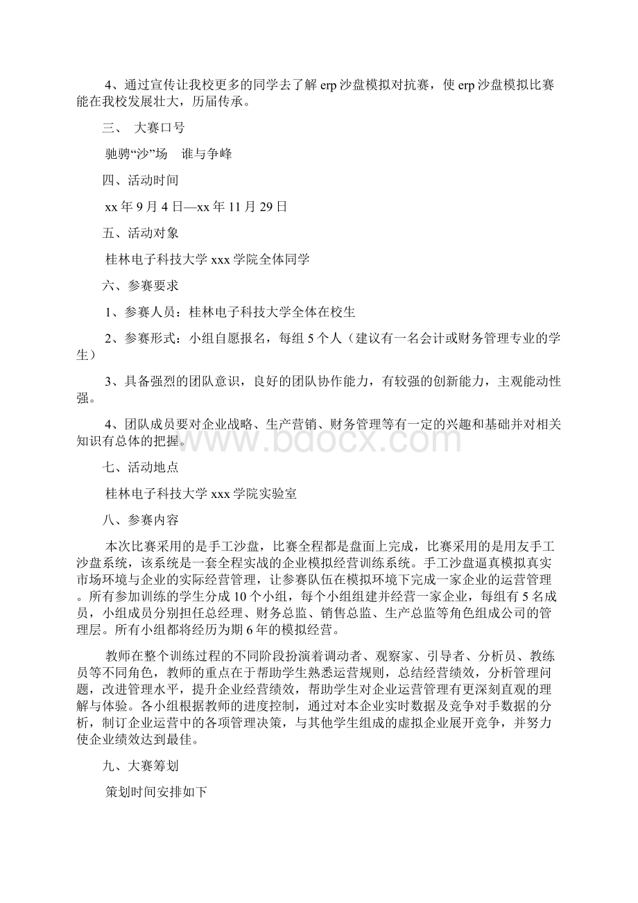 ERP沙盘模拟对抗赛策划书.docx_第2页