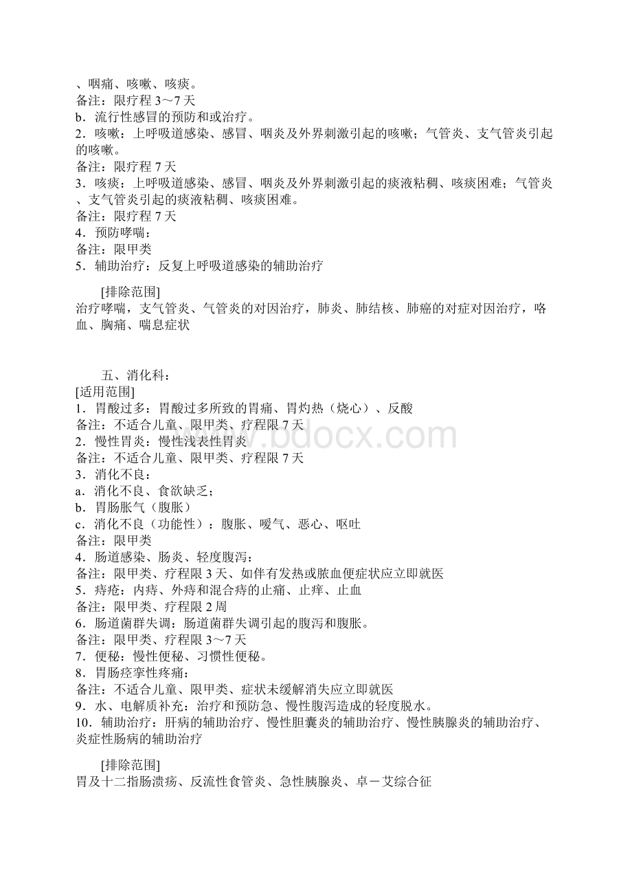 化学药品非处方药适应症范围征求意见稿Word格式.docx_第3页