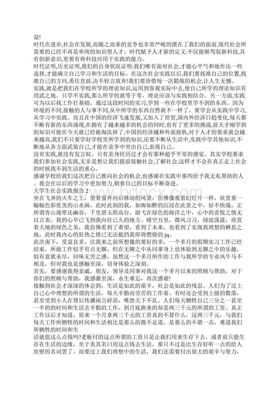 大学生社会实践报告范文大全Word格式文档下载.docx_第2页