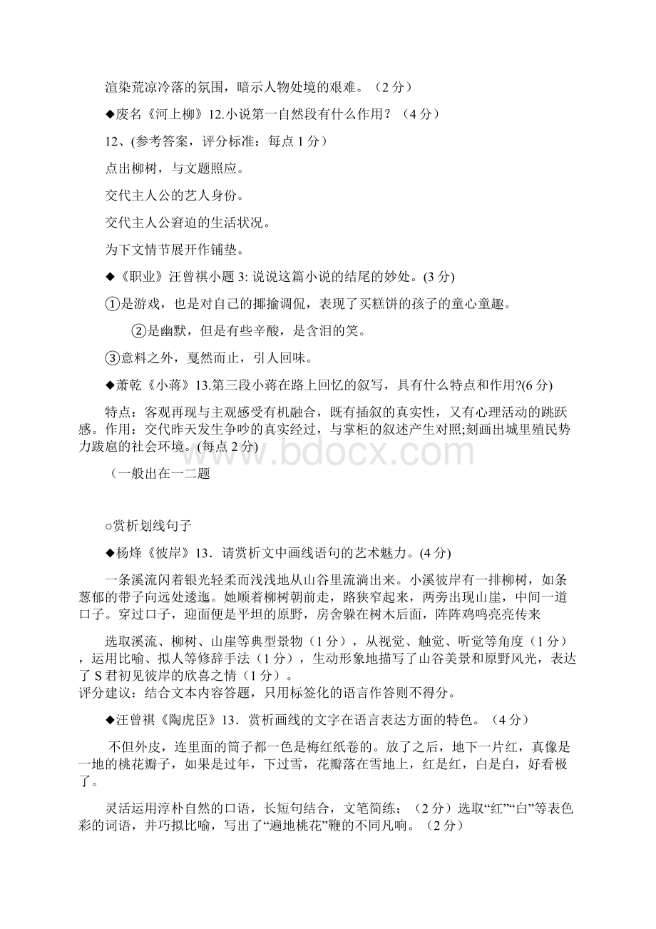 江苏十三市模拟卷小说题型整理Word文件下载.docx_第3页