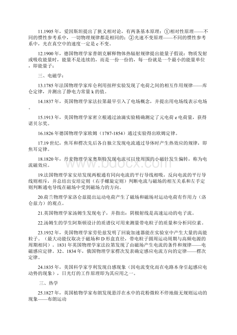 高中物理学史高考中常见知识点汇总精编版文档格式.docx_第2页